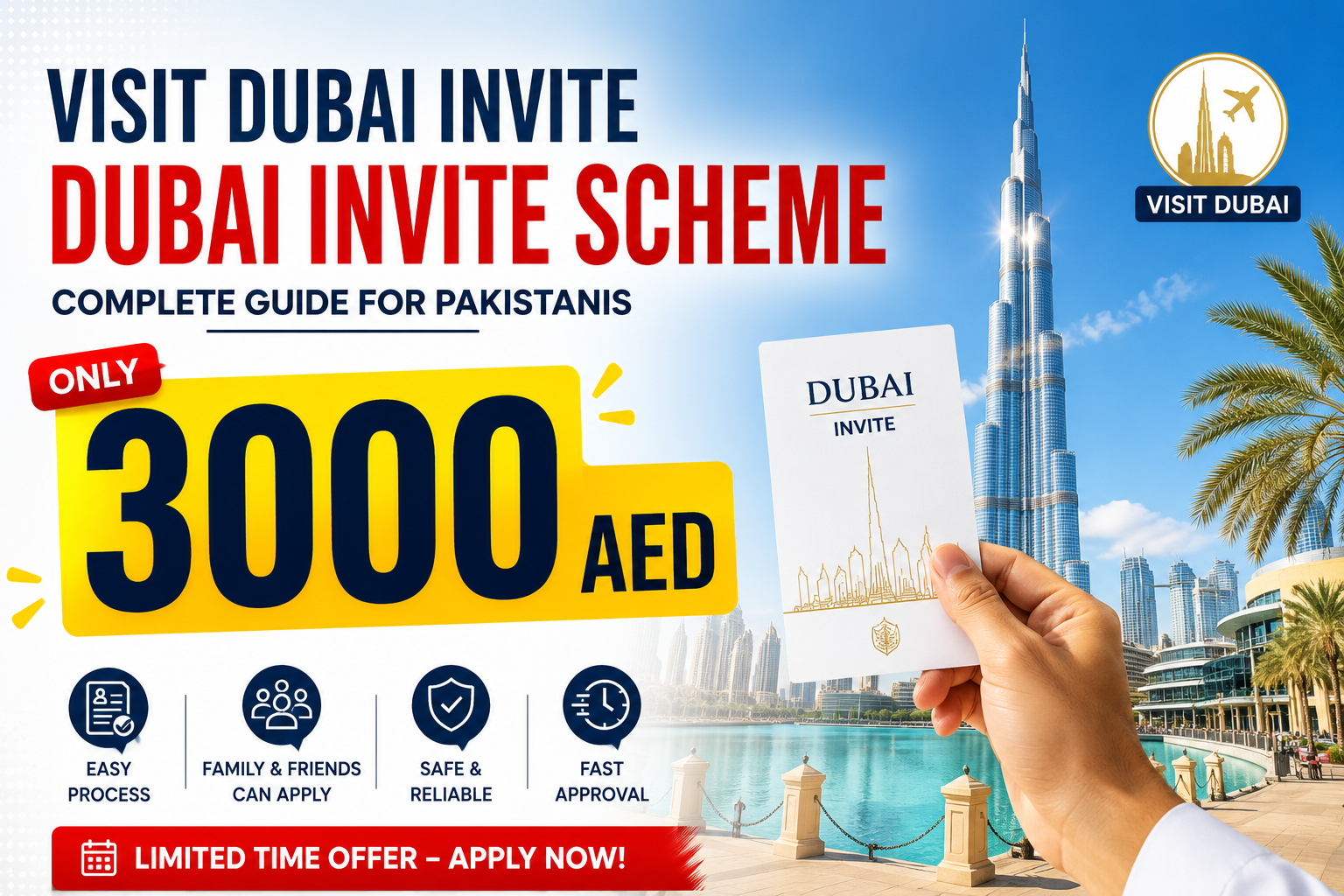Visit Dubai Invite Scheme for Pakistani Applicants